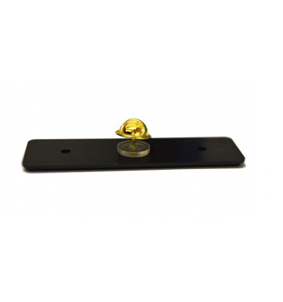 SUPPORT NOIR POUR BADGE GRAVÉ