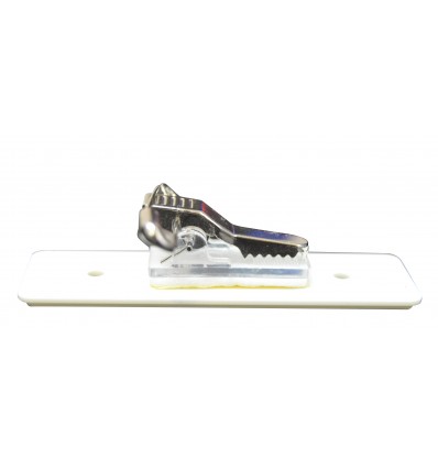 SUPPORT BLANC POUR BADGE GRAVÉ