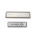 SUPPORT ARGENT POUR BADGE GRAVÉ