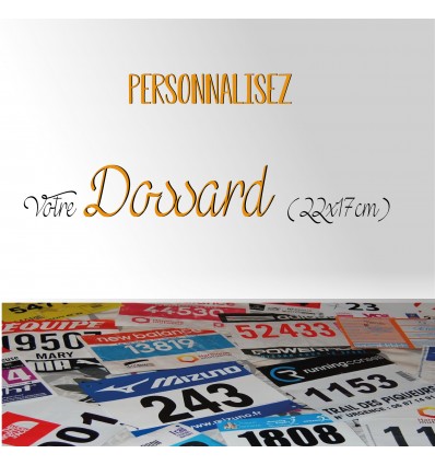 DOSSARD 100% POLYESTER 29x21cm