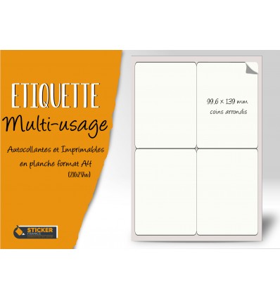 Etiquette multi-usage 99X139