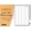 Etiquette multi-usage 38.1x21.20 coins vifs