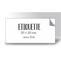 Etiquette multi-usage 50x25mm coins vifs