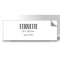 Etiquette multi-usage 70x25mm coins vifs