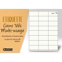 Etiquette multi-usage 70x35mm coins vifs