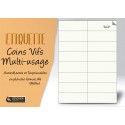 Etiquette multi-usage 105x37mm coins vifs