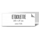 Etiquette multi-usage 105x37mm coins vifs