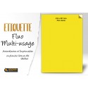 Etiquette Fluo Jaune multi-usage 210x297mm coins vifs