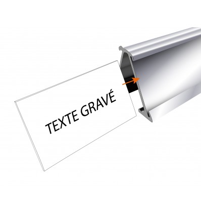 INSERT GRAVÉ pour chevalet double