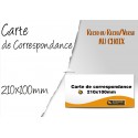 CARTE DE CORRESPONDANCE 210x100