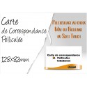 CARTE DE CORRESPONDANCE Pelliculée 128x82 