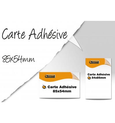 CARTE ADHESIVE