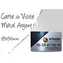 CARTE METAL Argent