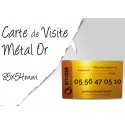 CARTE METAL Or