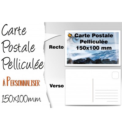 CARTE POSTALE PELLICULEE