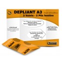 DEPLIANT A3 Couché brillant pli  Fenêtre