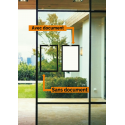CADRE D'AFFICHAGE PLEXIGLASS