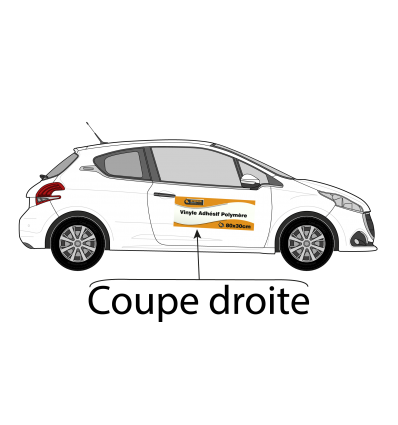 KIT  XS adhésif pour MARQUAGE VEHICULE
