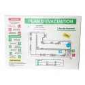 PLAN D'EVACUATION Vinyle polymère adhésif