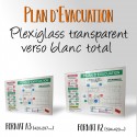 PLAN D'EVACUATION Plexi verso blanc total