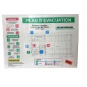 PLAN D'EVACUATION Plexi verso blanc total