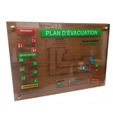 PLAN D'EVACUATION Plexi
