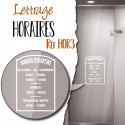 LETTRAGE HORAIRES D'OUVERTURE