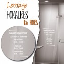 LETTRAGE HORAIRES D'OUVERTURE