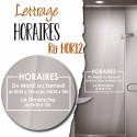 LETTRAGE HORAIRES D'OUVERTURE