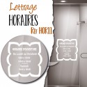 LETTRAGE HORAIRES D'OUVERTURE