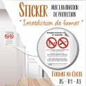 STICKER Interdiction de Fumer et Vapoter