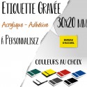 ETIQUETTE GRAVEE 30/20