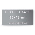 ETIQUETTE GRAVEE 35/18