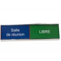 PLAQUE Libre/Occupée Argent