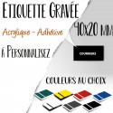 ETIQUETTE GRAVEE 40/20