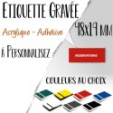 ETIQUETTE GRAVEE 48/19