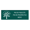 PLAQUE "Pas de publicité