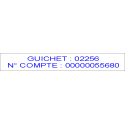 TAMPON ENCREUR SPECIAL CHEQUE 2 lignes 4916