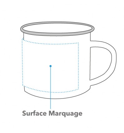 MUG VINTAGE en acier emaillé