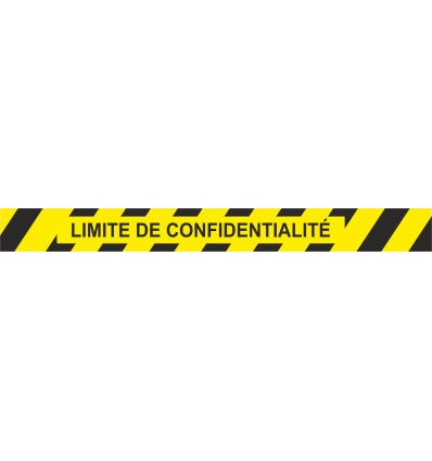 BANDE ADHESIVE POUR SOL LIMITE DE CONFIDENTIALITE