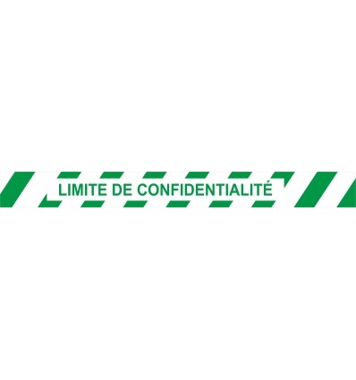 BANDE ADHESIVE POUR SOL LIMITE DE CONFIDENTIALITE