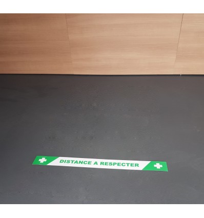 BANDE Adhésives pour Sol "distance à respecter" 60cm