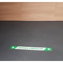 BANDE Adhésives pour Sol "distance à respecter" 60cm