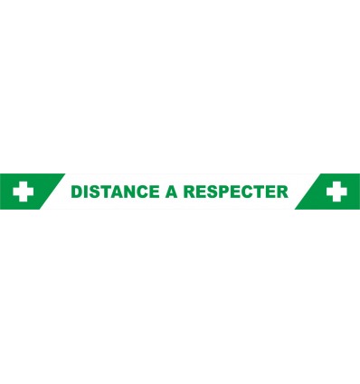 BANDE Adhésives pour Sol "distance à respecter" 60cm