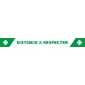 BANDE Adhésives pour Sol "distance à respecter" 60cm