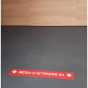 BANDE Adhésives pour Sol "distance à respecter" 60cm