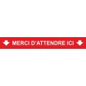 BANDE Adhésives pour Sol "distance à respecter" 60cm