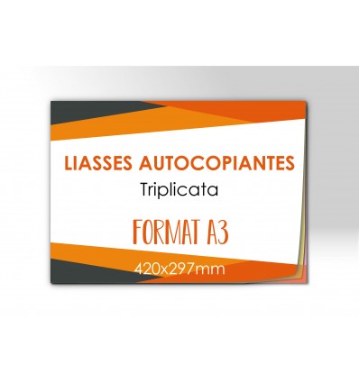 LIASSES AUTOCOPIANTES triplicata A3