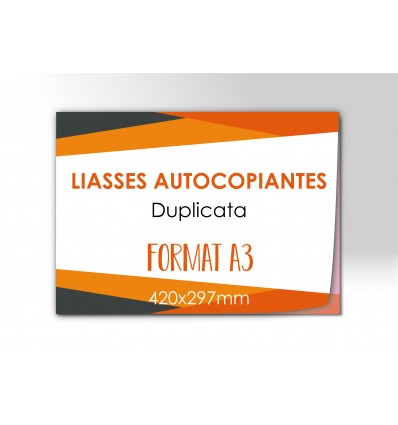 LIASSES AUTOCOPIANTES Duplicata A3