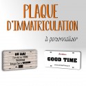 PLAQUE D'IMMATRICULATION